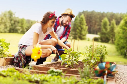 Professional garden lighting service for residential and commercial properties in Bow